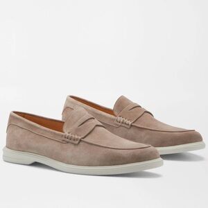 Peter Millar Light Brown Suede Loafers